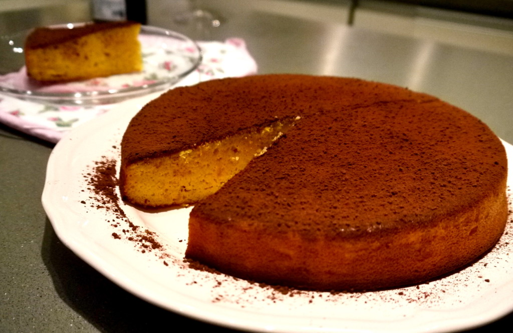 Weekend Baking – Orange Almond Cake with Dark Cocoa Dust