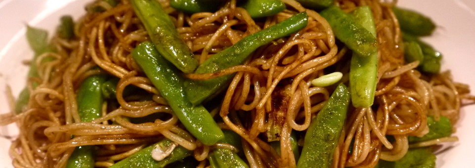 Green Bean Shrimp Paste Chow Mein